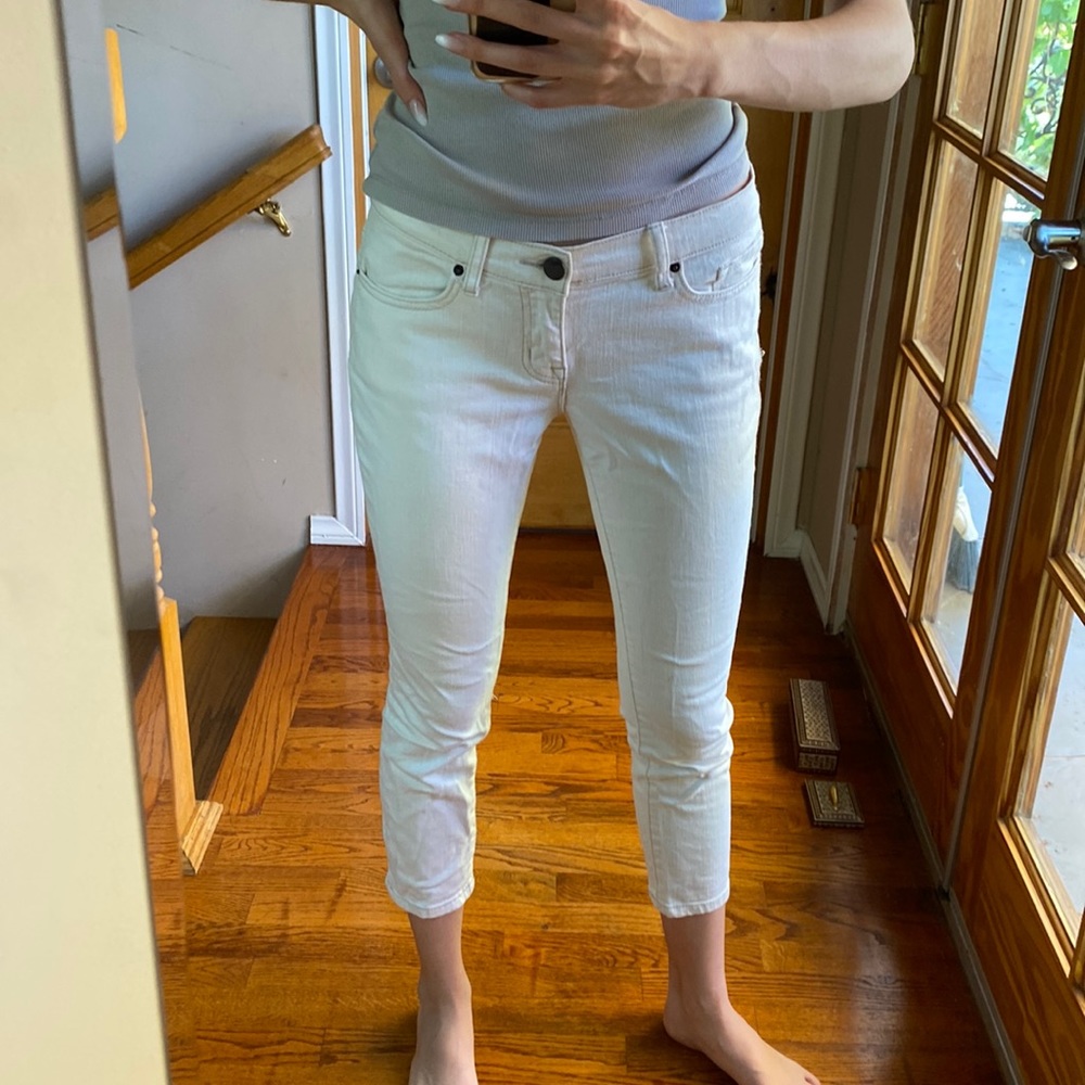 White BDG cigarette jeans
